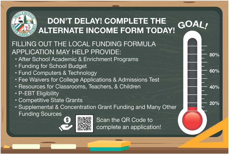 IUSD Parents Complete the Alternate Income Form Now! Featured Photo