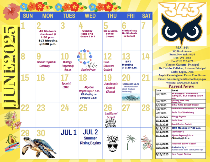 PDF of June calendar
