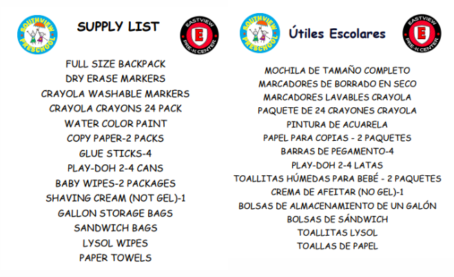 Supply List