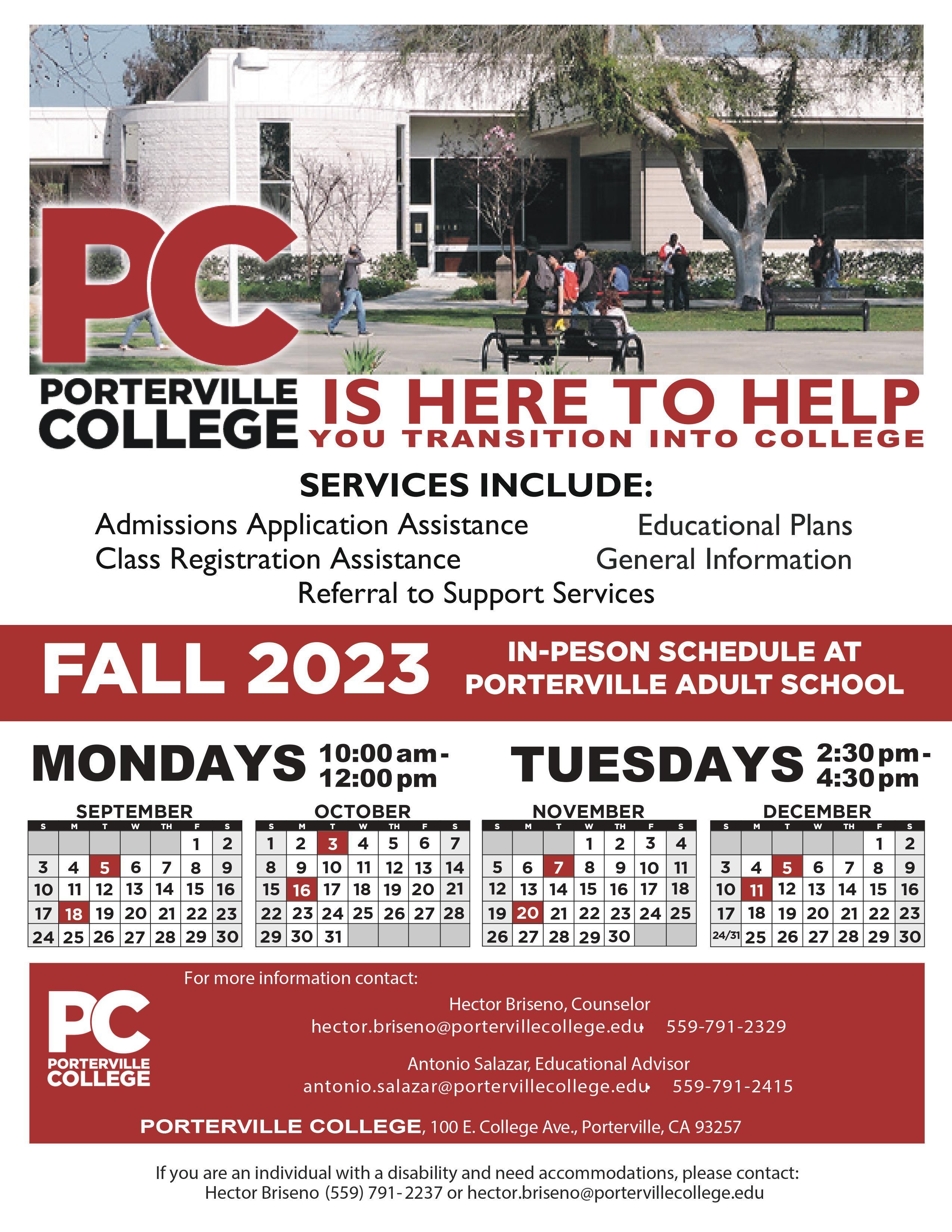 Student Resources – About PAS – Porterville Adult School