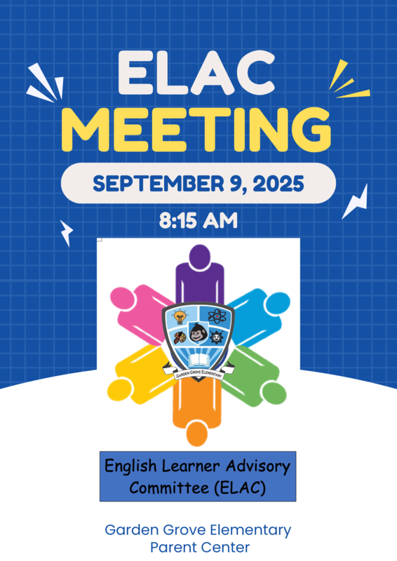 ELAC Meeting 9/9