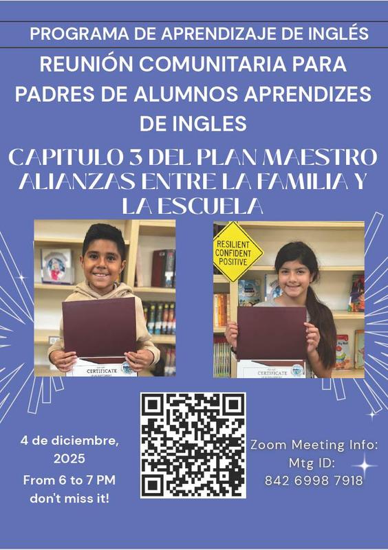 EL/ML townhall meeting on zoom 12.4.25 - Spanish text