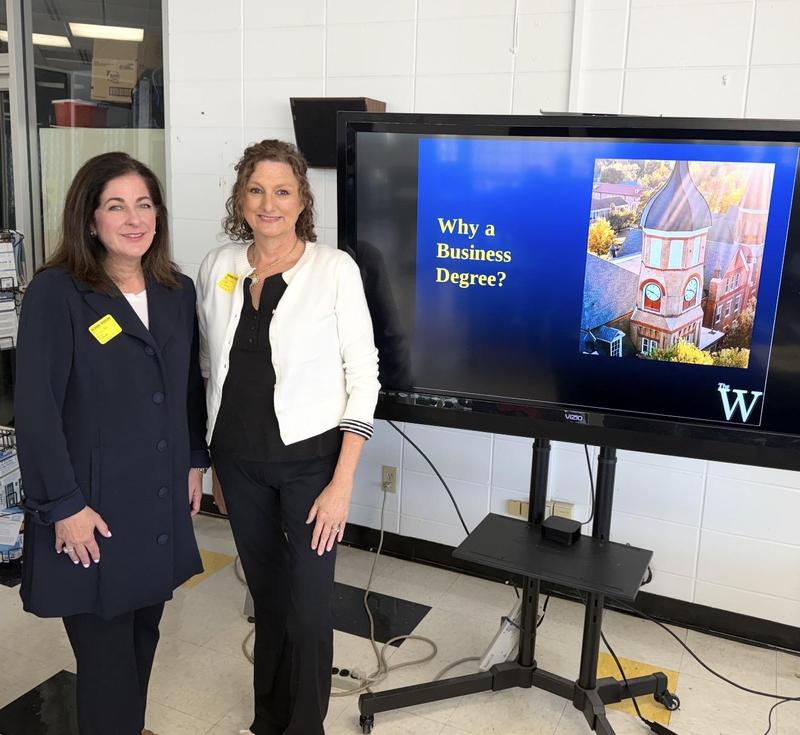 Dr. Kristy Alpe, Associate Professor of Healthcare Management, and Dr. Dee A. Larson, Chair of the Department of Business and Professor of Marketing and Management
