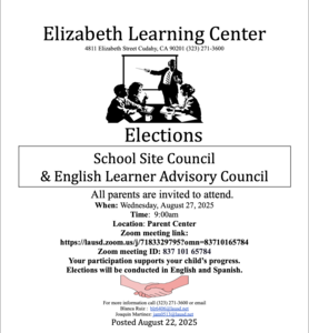 ELAC/School Site Council Elections