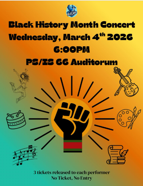 Gold and black Flyer Black History Concert on Wednesday, March 4th 2026 at 6PM.