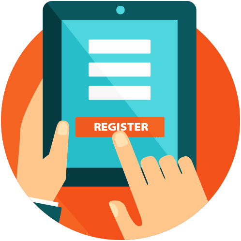 E-registration symbol
