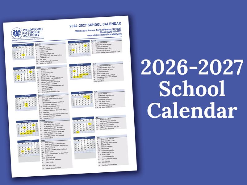 2026-2027 School Calendar Featured Photo