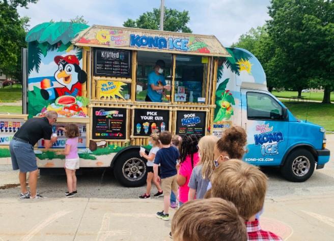 kona Ice visited Nicely today