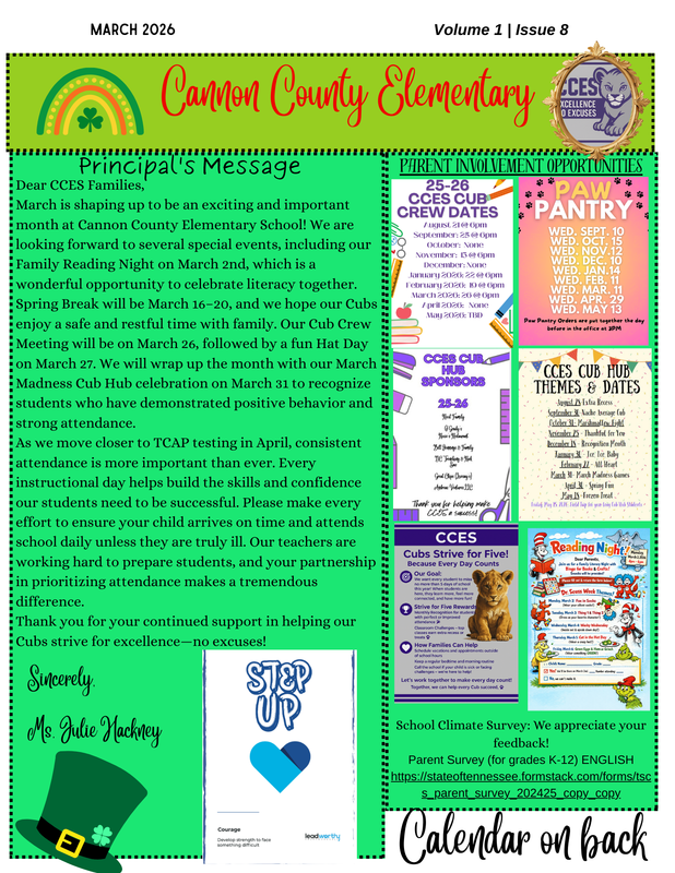 March Family Newsletter