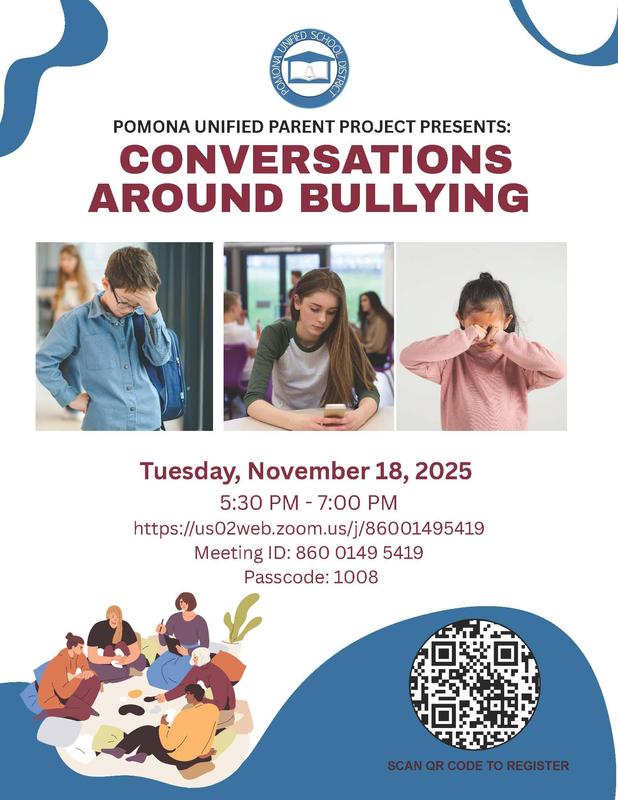 Conversation Around Bullying Parent Meeting, 11/18/25