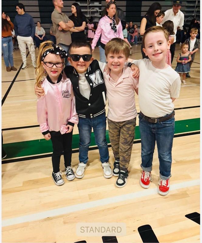Children at a school dance.