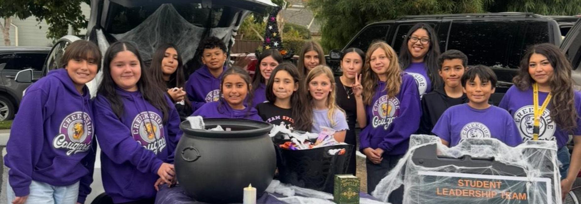 Student Leadership at Trunk-O-Treat 2025.