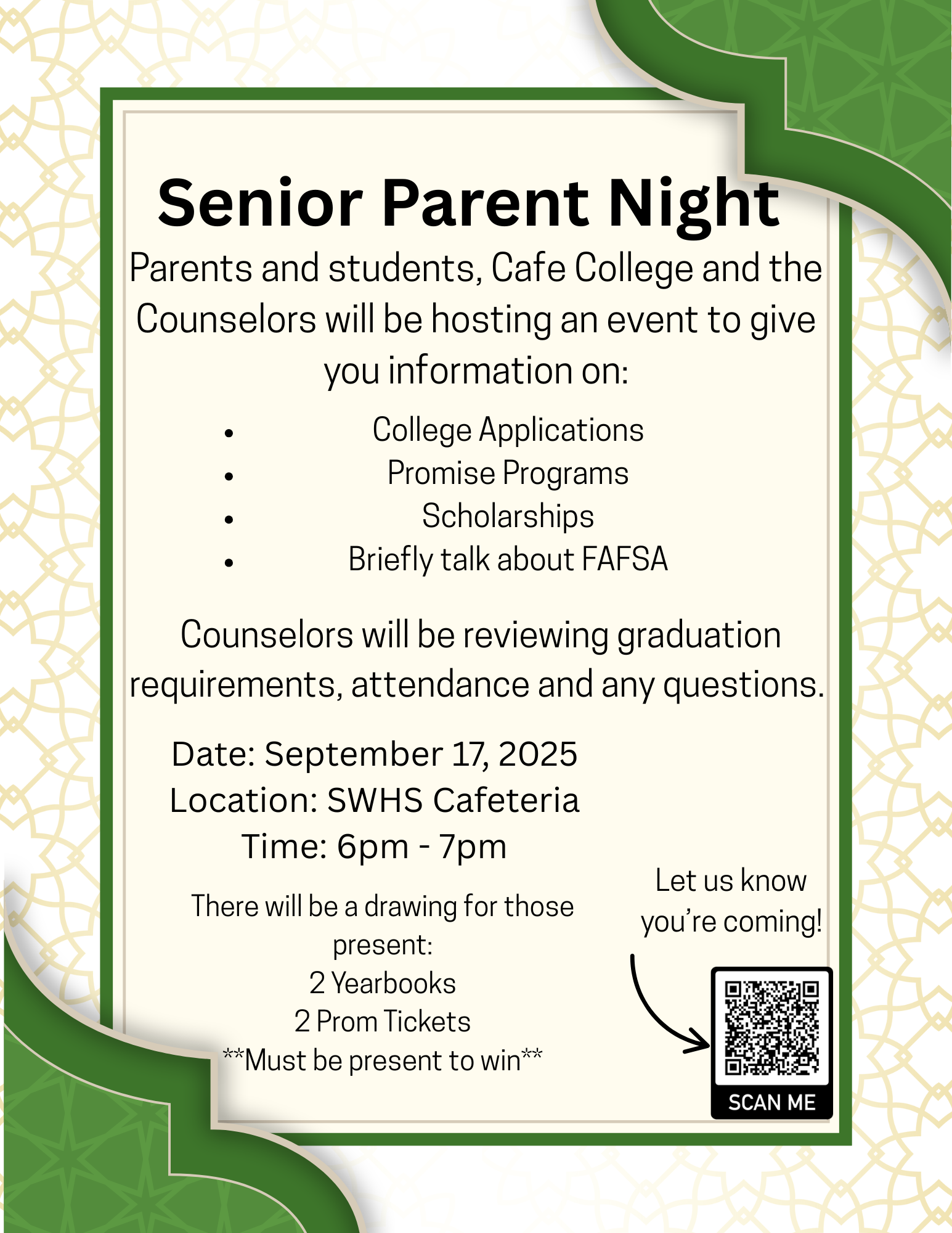 Senior Parent Night