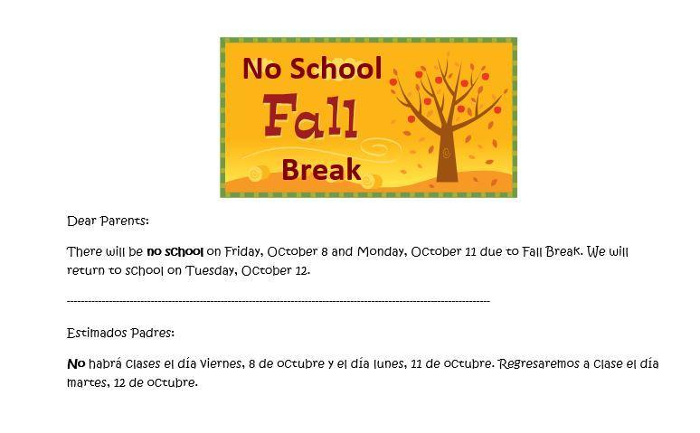 Fall Break | Desert View Elementary School