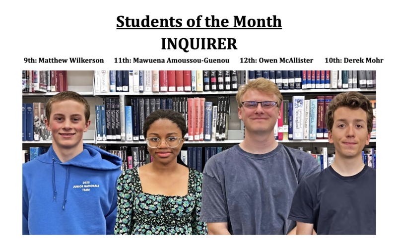 students of the month