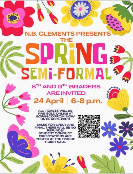 Join us for the N.B. Clements Spring Semi-Formal! Featured Photo