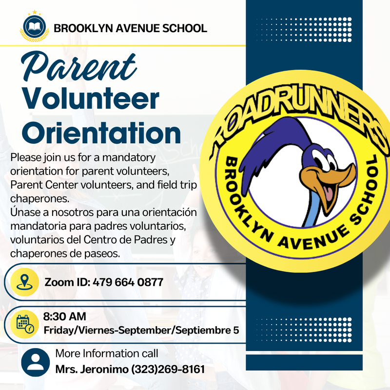 Parent Volunteer Orientation