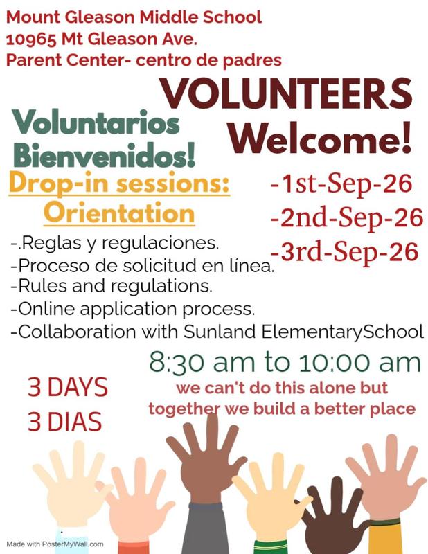 Volunteers flyer