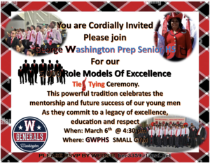 Tie Tying Ceremony Flyer