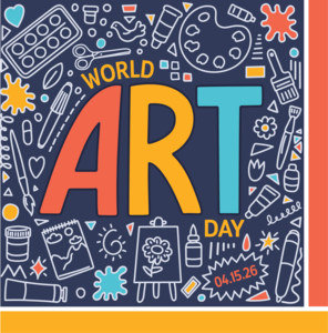 World Art Day graphic