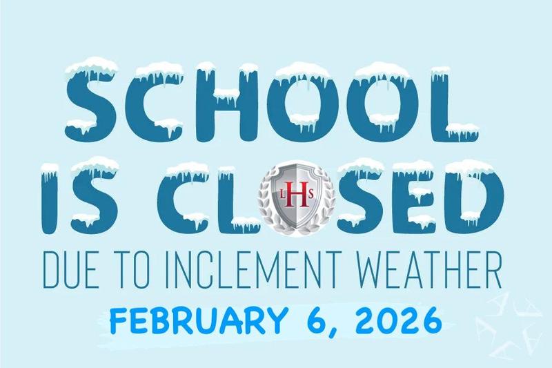 Picture of school closed alert for Feb. 9th.
