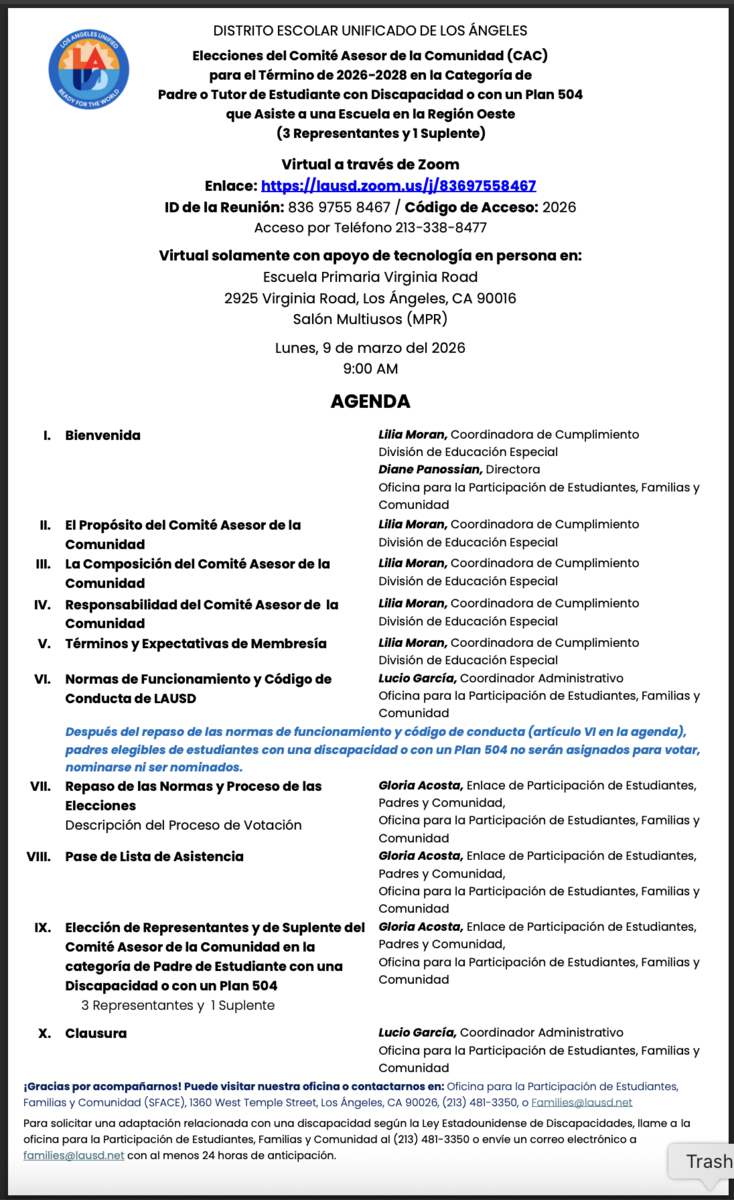 CAC elecciones Span