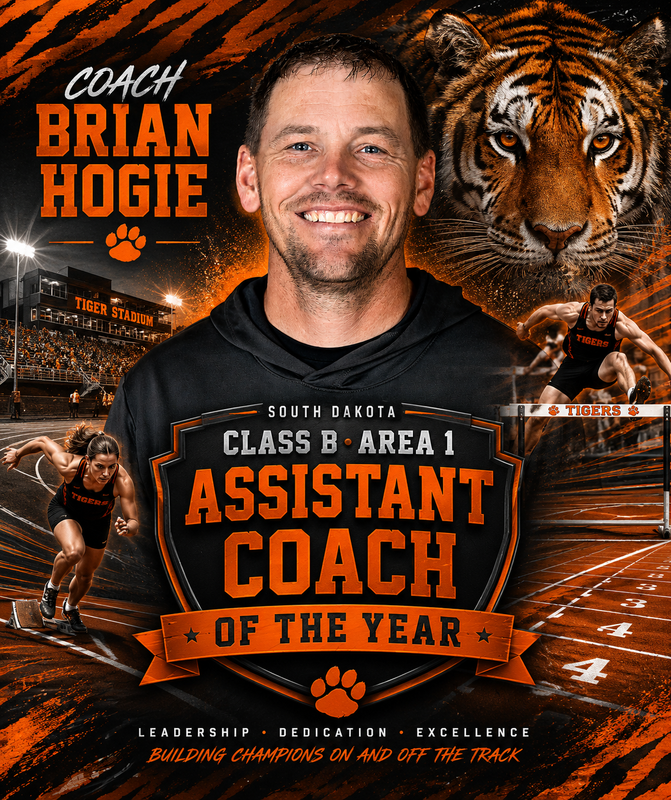Brian Hogie SD Assistant Coach Track and Field Class B Area 1