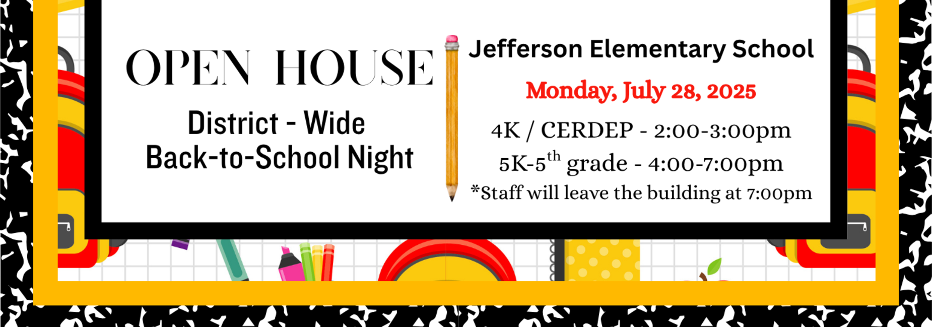 Open house information