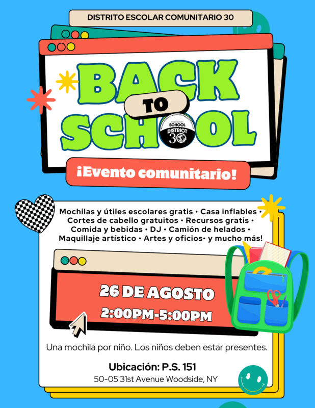 flyer for back to school