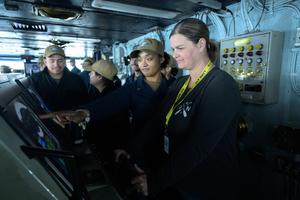 Allison on Ship