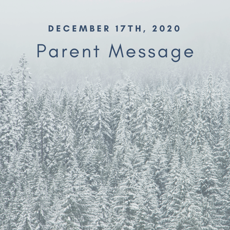 SCIS Parent Message: December 17th, 2020 Featured Photo