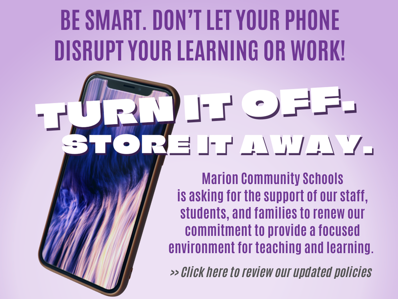 promo graphic - updated policies use of personal wireless devices, such as cell phones, smartwatches, and other similar devices during the school day