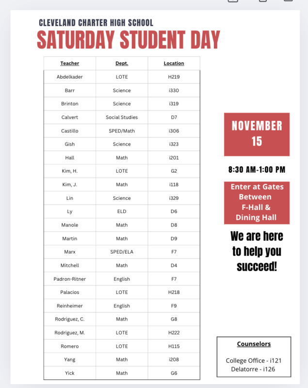 Student Day - Saturday, November 15 Featured Photo