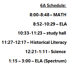 Schedule