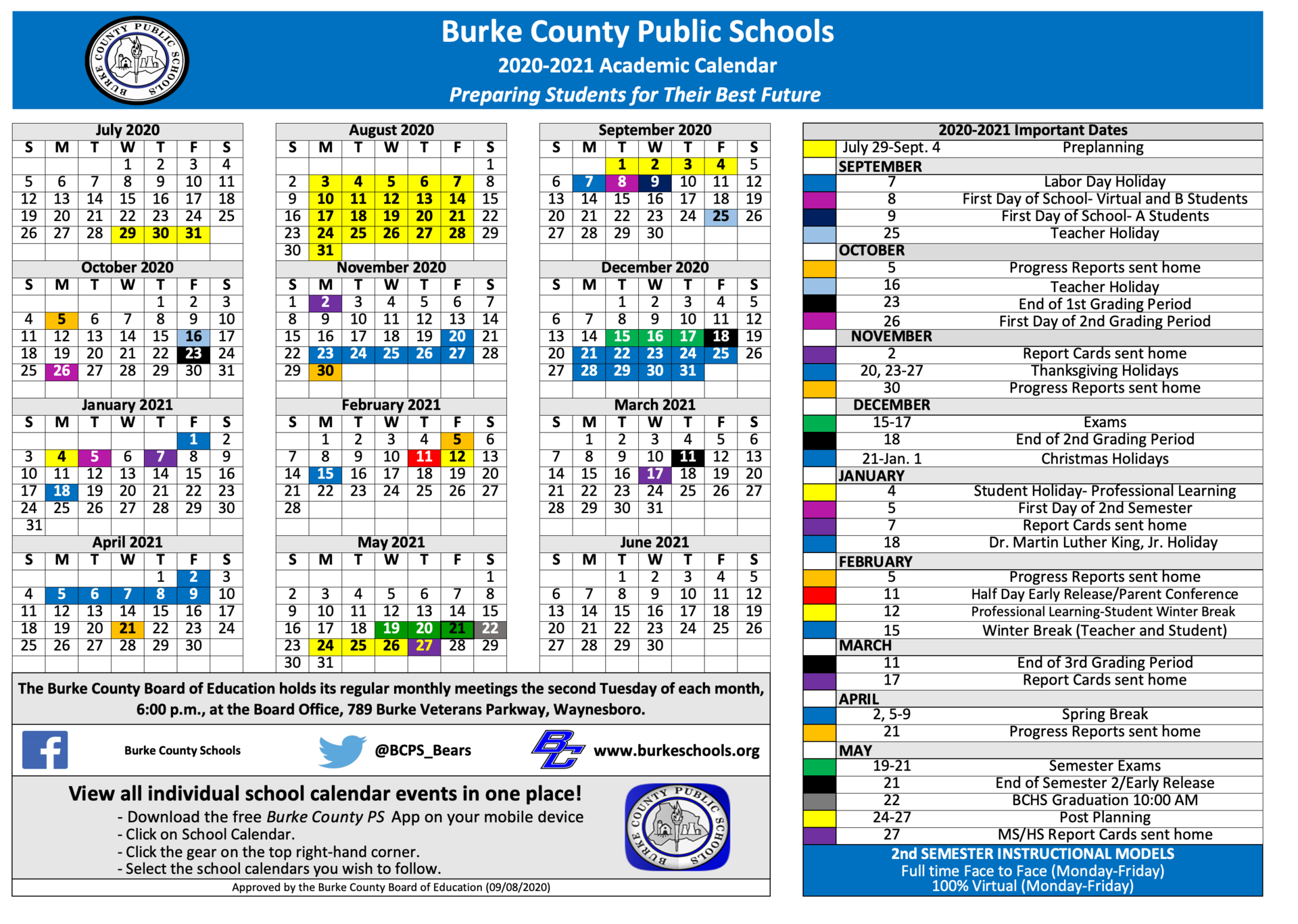 Calendar And Dress Code Students Parents Burke County Public Schools Calendar And Dress Code Students Parents Burke County Public Schools