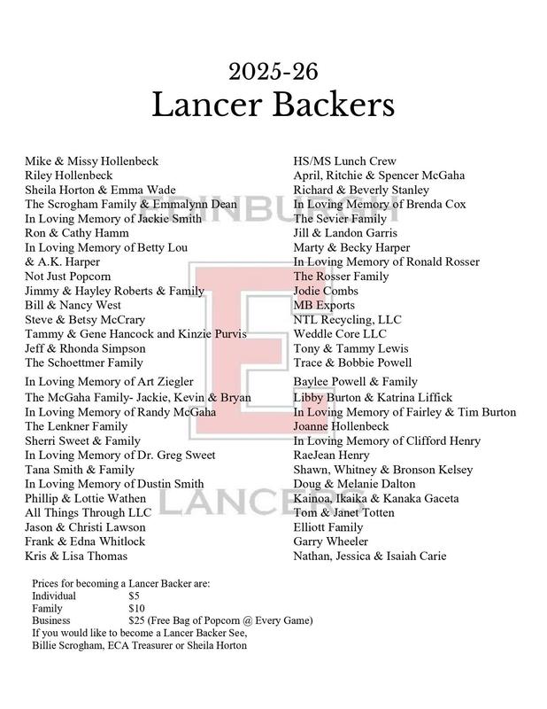 Lancer Backers!