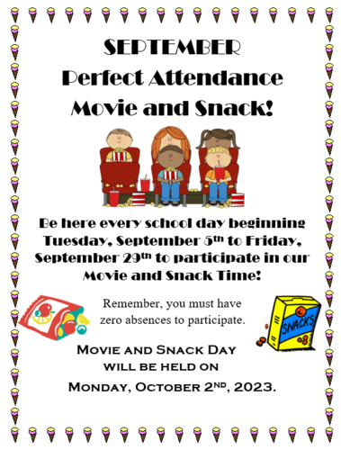 September Perfect Attendance Challenge