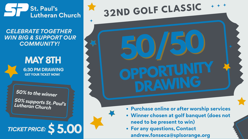 50/50 Opportunity Drawing - Tickets Available Now! Featured Photo