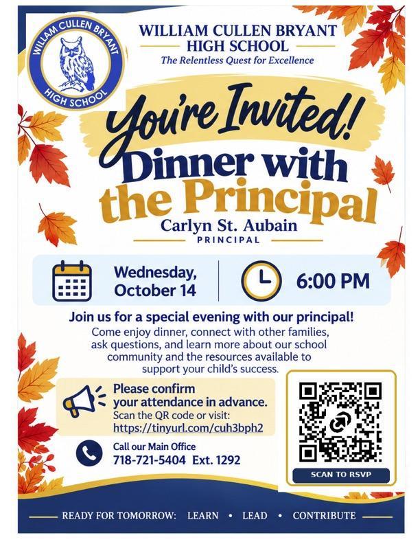 dinner with the principal flyer