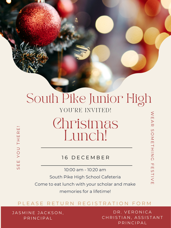 spsd spjhs christmas lunch december 2025