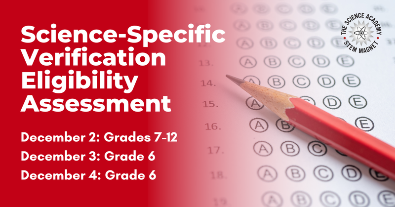 SSVE Assessment Exams: December 2 - 4