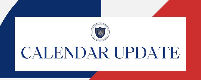 2025-2026 calendar update