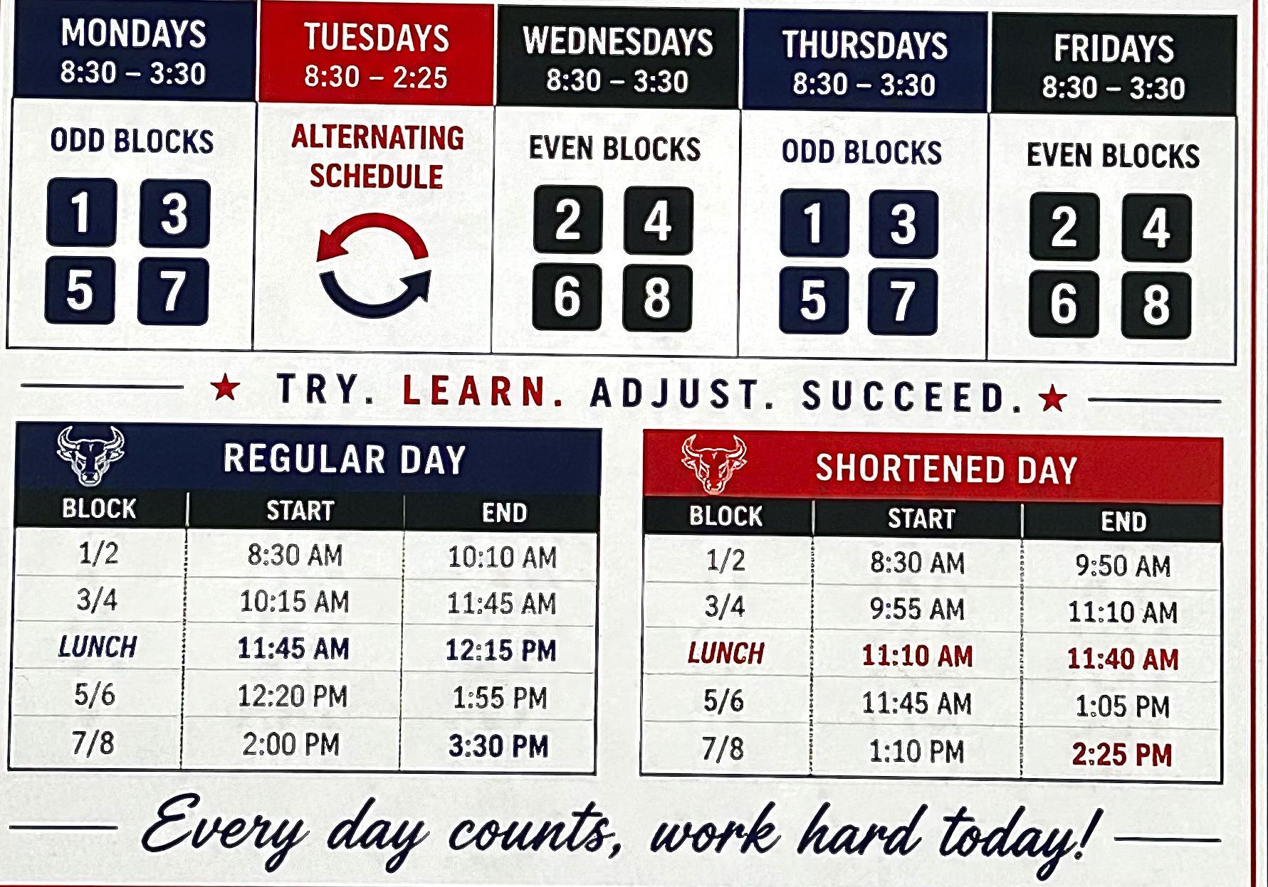 block schedule
