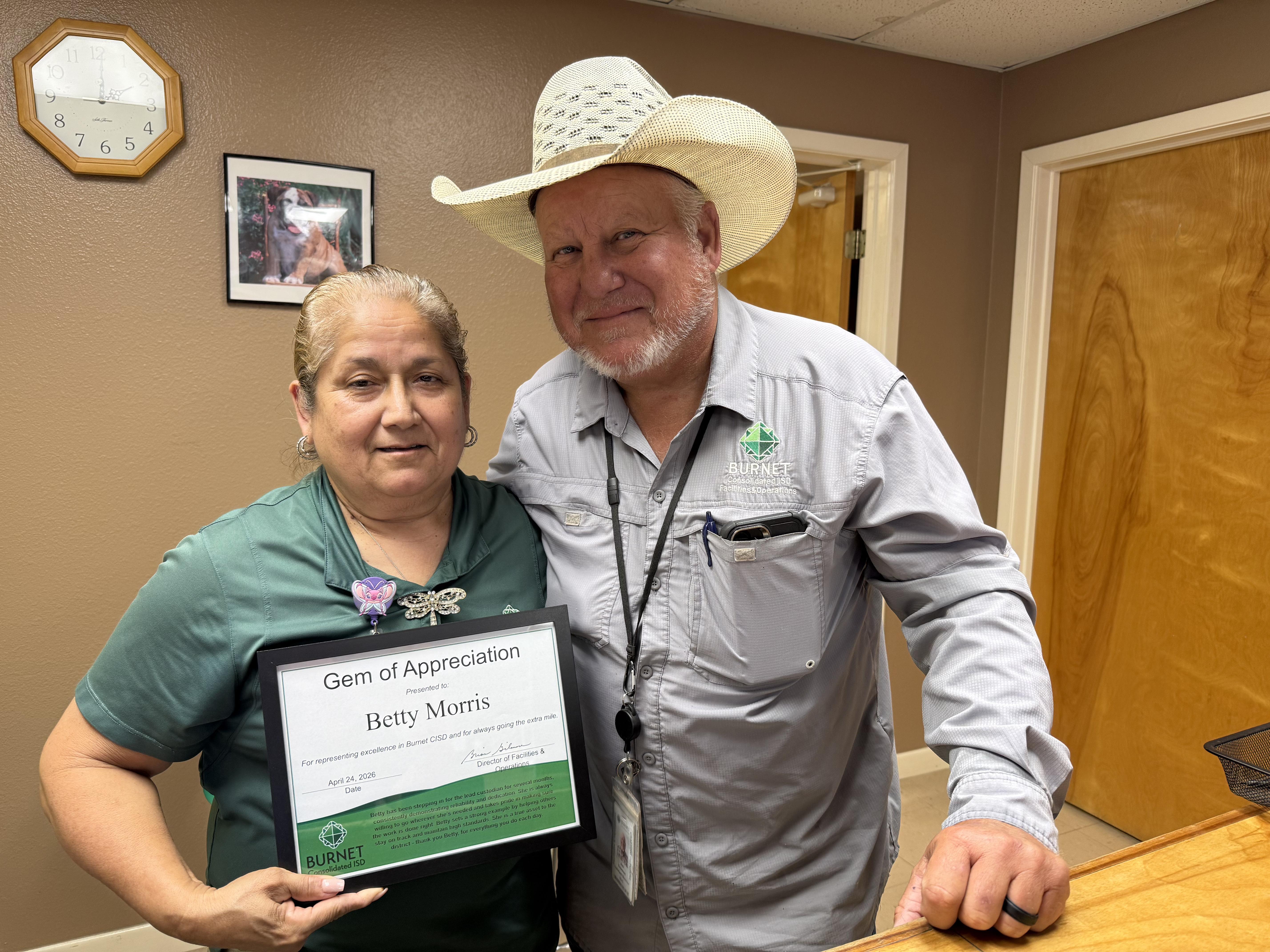 Betty Morris - Facilities & Operations Gem for April Featured Photo