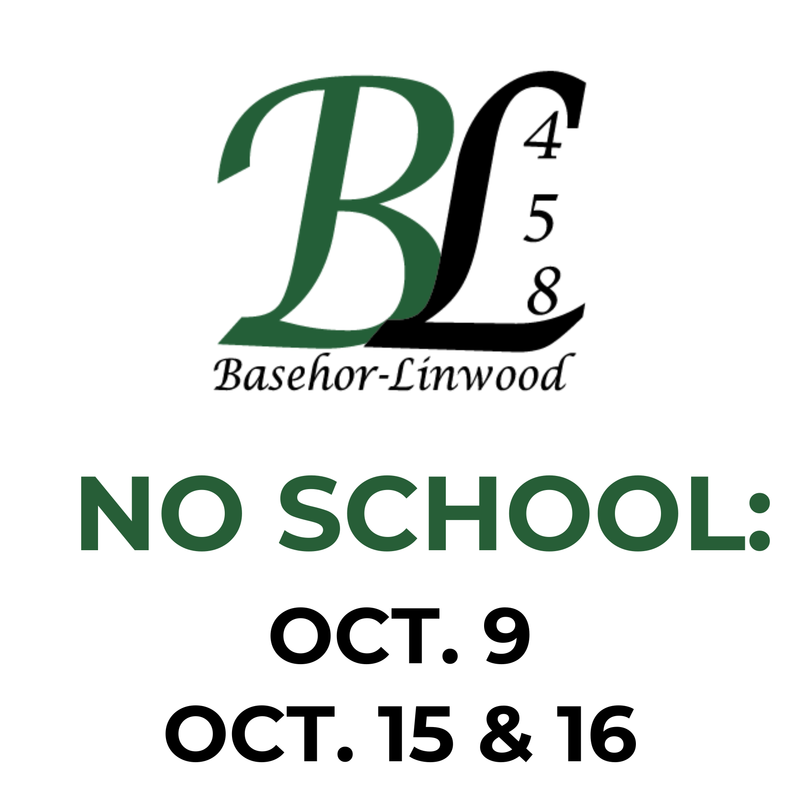 No School Dates in October