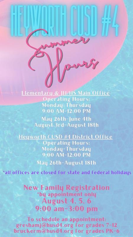 Summer Office Hours