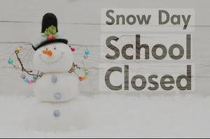 School closed snow day