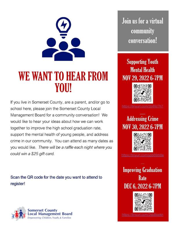 Register: Virtual Community Conversations hosted by the Somerset LMB Featured Photo