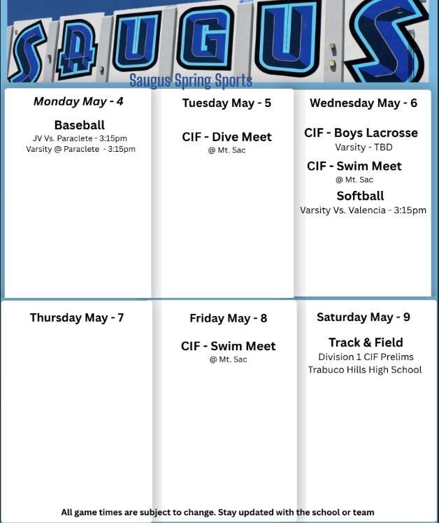 Sports this Week!