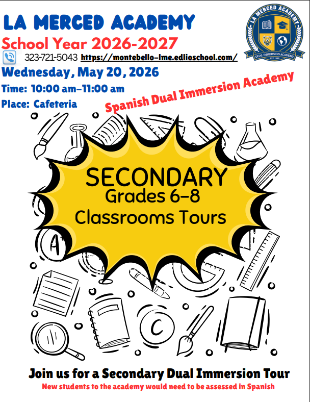 Secondary Classroom Tours